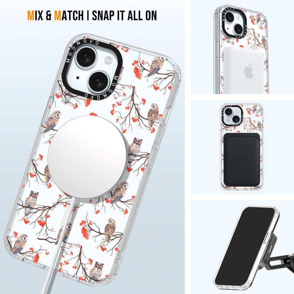 Owl Phone Case - iPhone 15 Plus Case - MOSNOVO