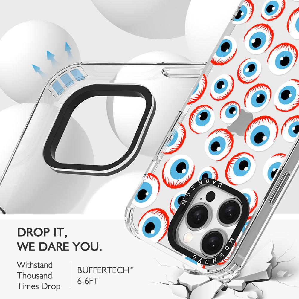 Scary Eyeball Phone Case - iPhone 15 Pro Max Case - MOSNOVO