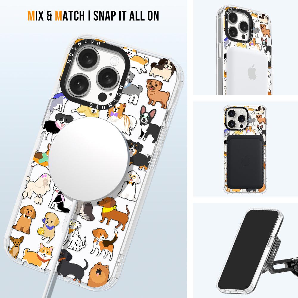 Cute Puppy Phone Case - iPhone 15 Pro Max Case - MOSNOVO