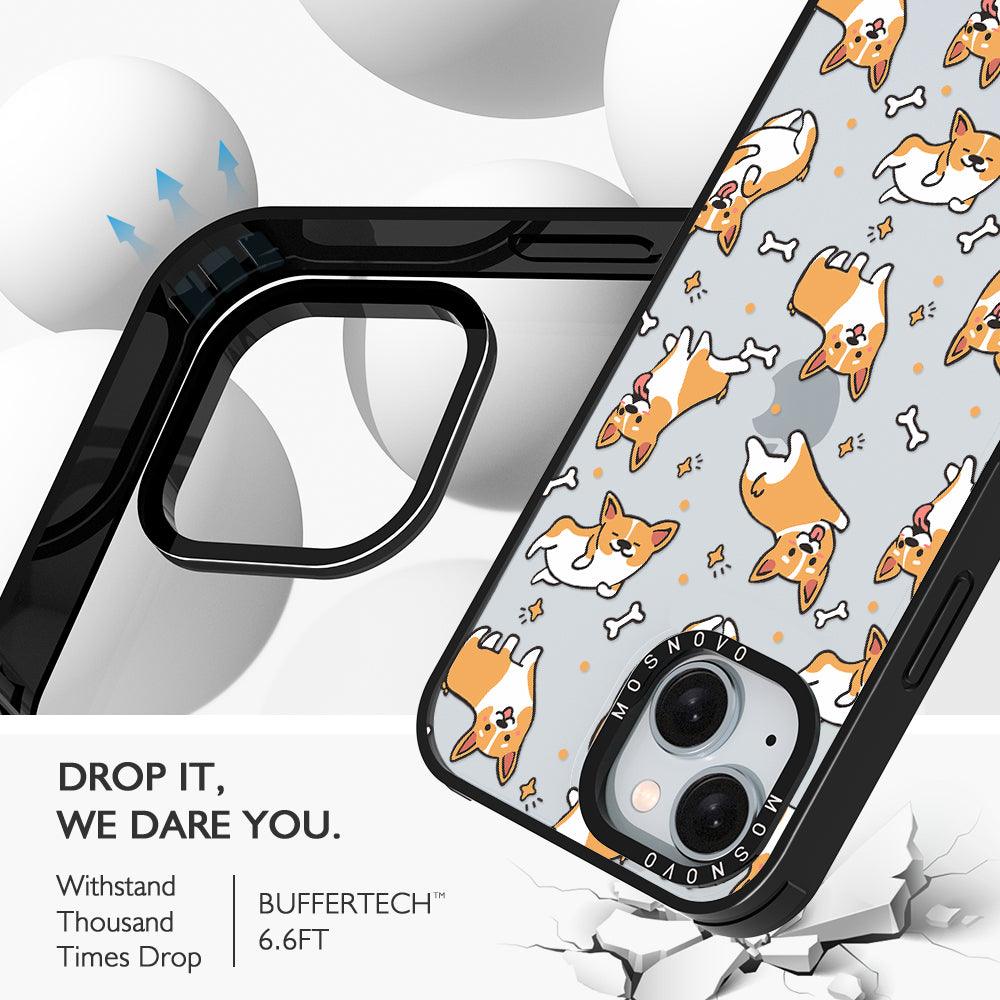 Cute Corgi Phone Case - iPhone 15 Case Black