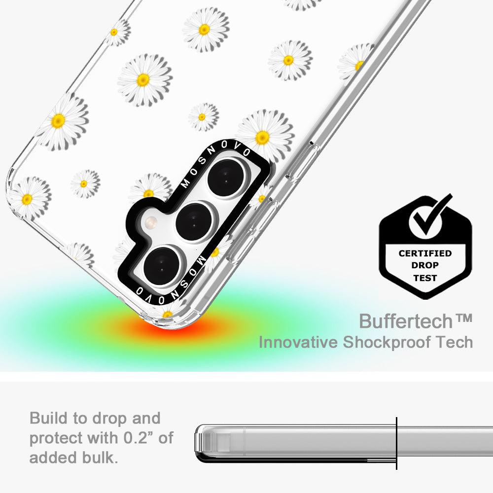 White Daisy Phone Case - Samsung Galaxy S23 FE Case