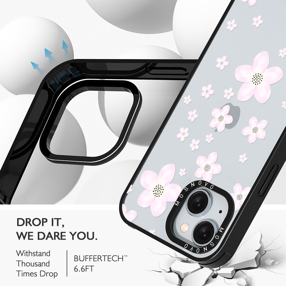 Pink Cherry Blossom Phone Case - iPhone 15 Plus Case - MOSNOVO