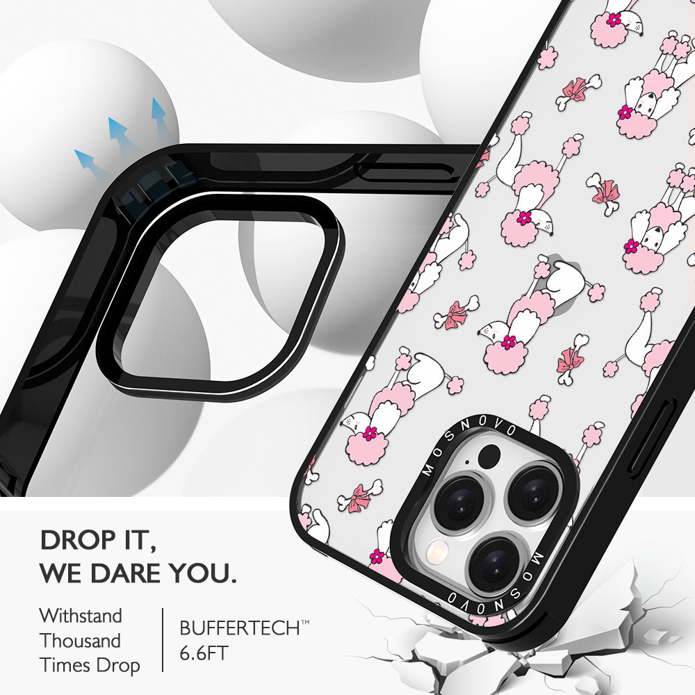 Cute Poodle Phone Case - iPhone 15 Pro Max Case - MOSNOVO