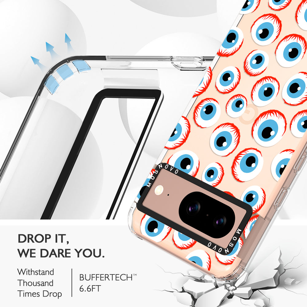 Scary Eyeball Phone Case - Google Pixel 8 Case - MOSNOVO