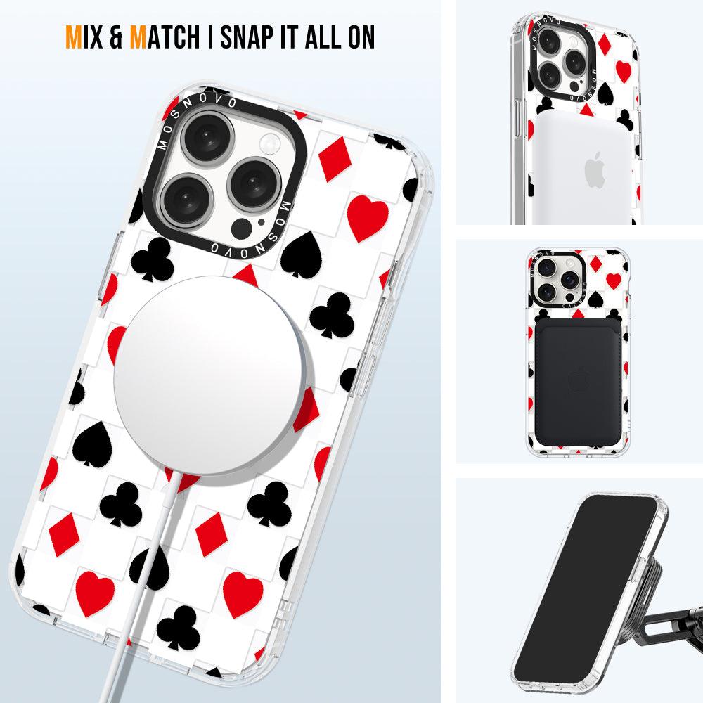 Checker Poker Phone Case - iPhone 15 Pro Max Case - MOSNOVO