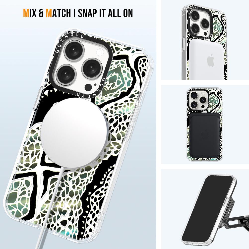 Jade Snake Phone Case - iPhone 15 Pro Case - MOSNOVO