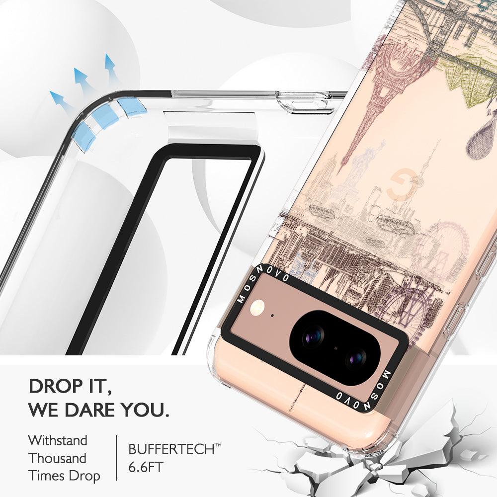 The World City Phone Case - Google Pixel 8 Case - MOSNOVO