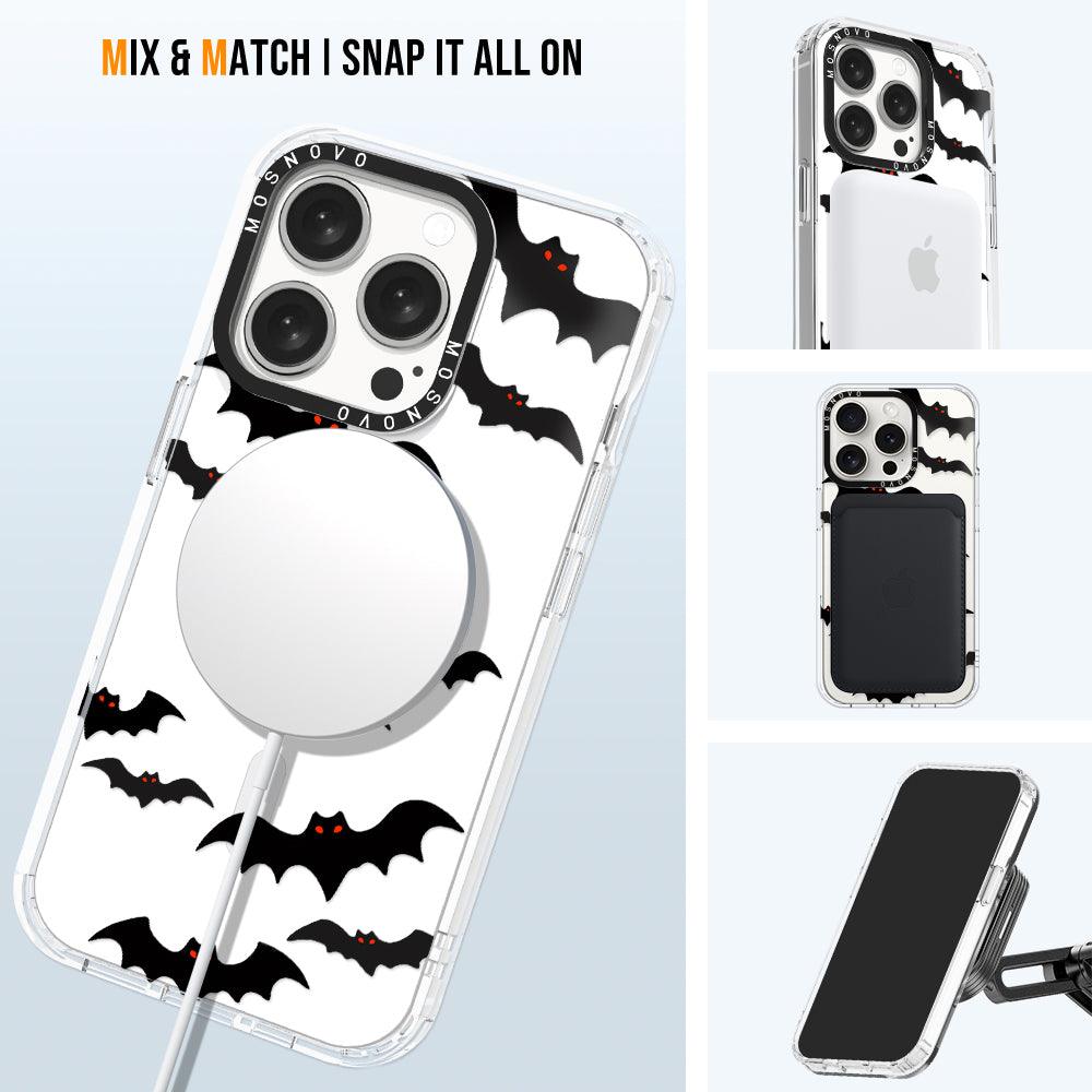 Evil Bat Phone Case - iPhone 15 Pro Case - MOSNOVO