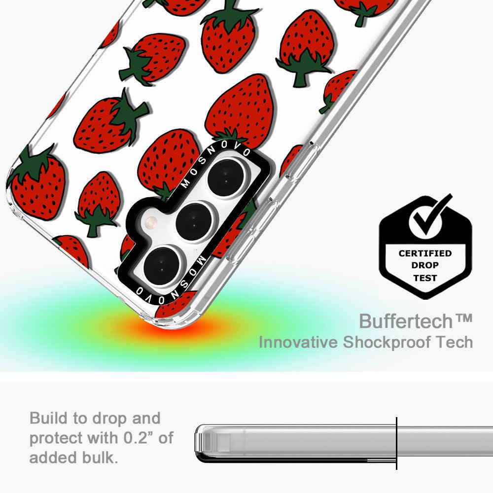 Red Strawberry Phone Case - Samsung Galaxy S23 FE Case