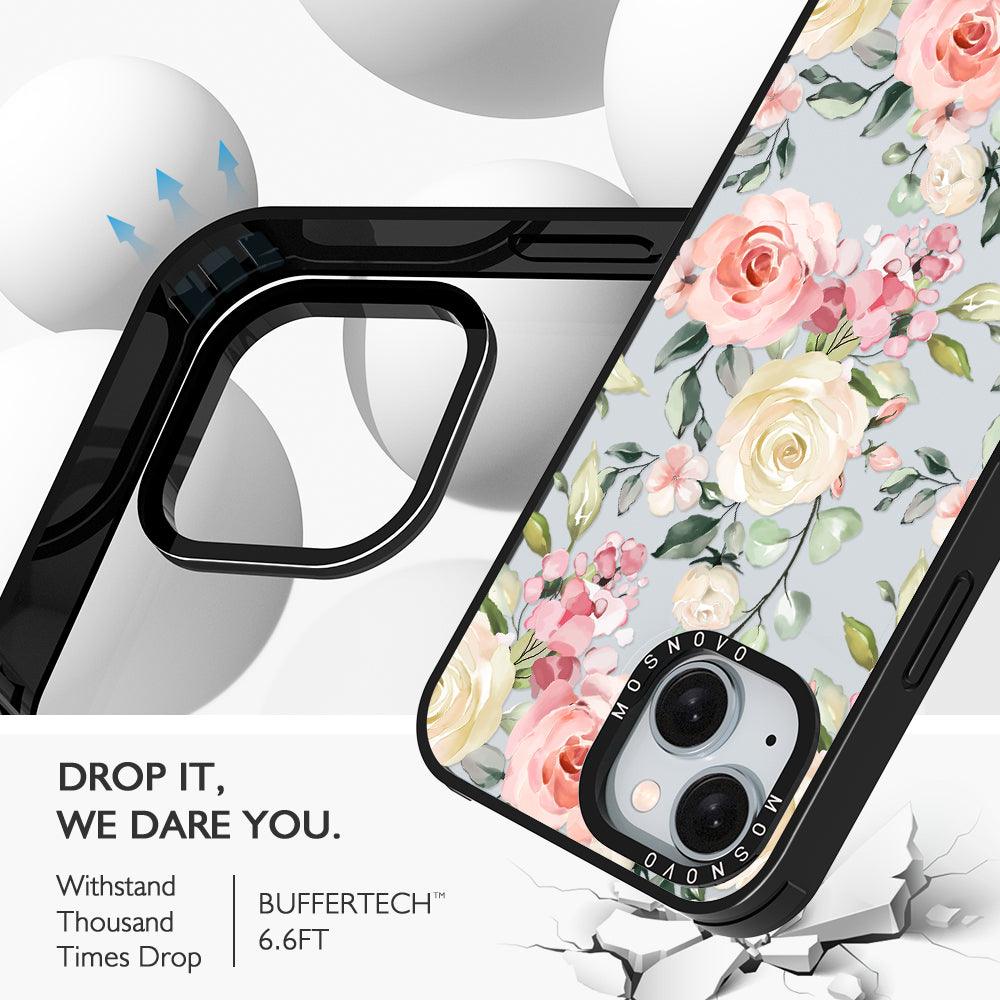 Watercolor Flower Floral Phone Case - iPhone 15 Plus Case - MOSNOVO