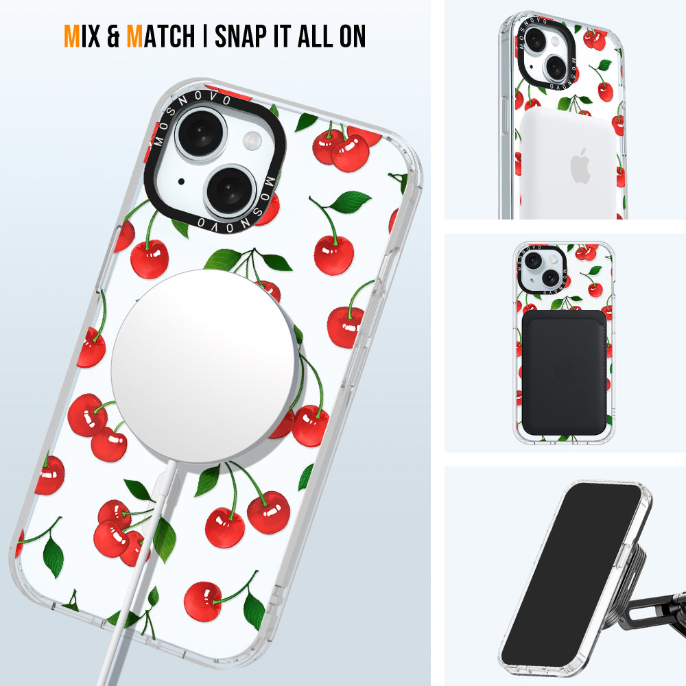 Poppy Cherry Phone Case - iPhone 15 Plus Case - MOSNOVO