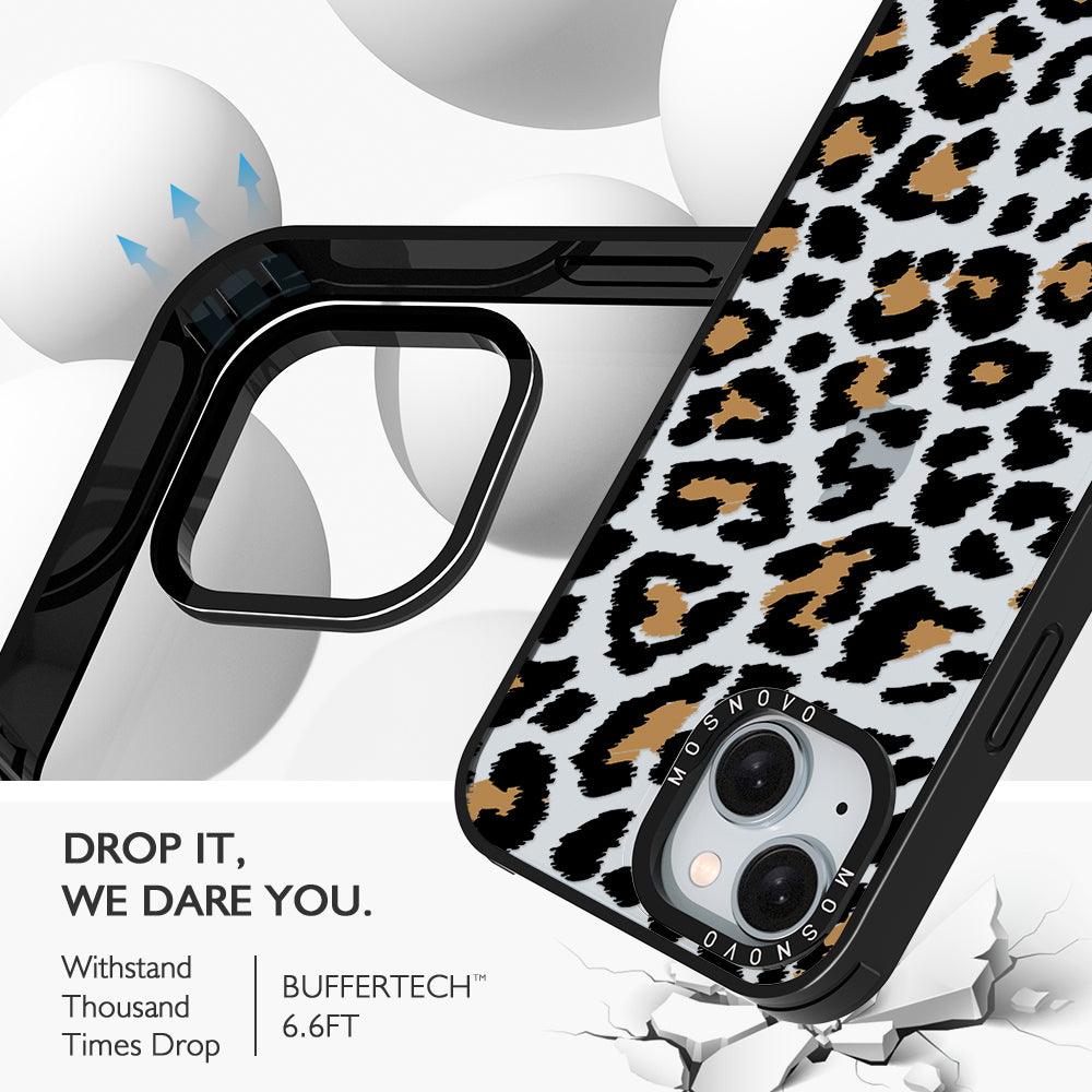 Leopard Print Phone Case - iPhone 15 Plus Case - MOSNOVO