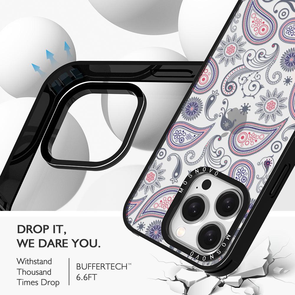 Paisley Phone Case - iPhone 15 Pro Case - MOSNOVO