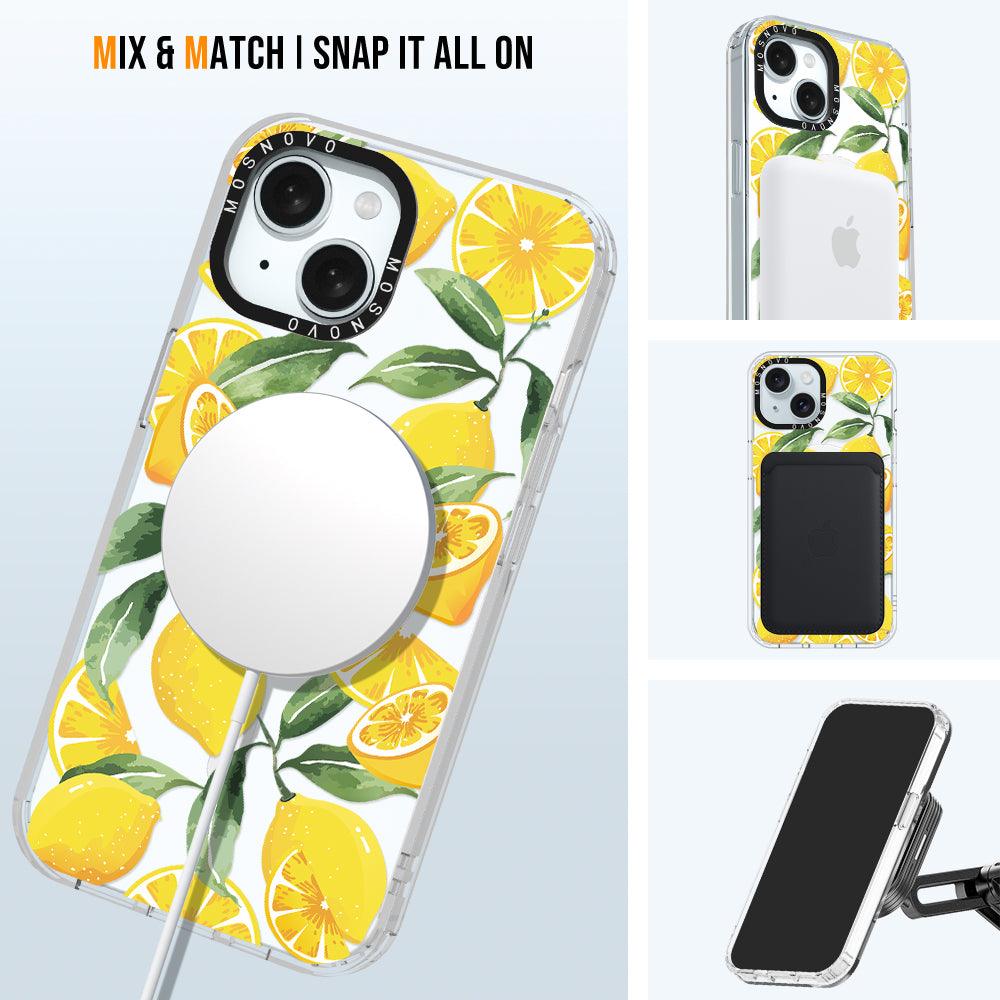 Lemon Phone Case - iPhone 15 Plus Case - MOSNOVO