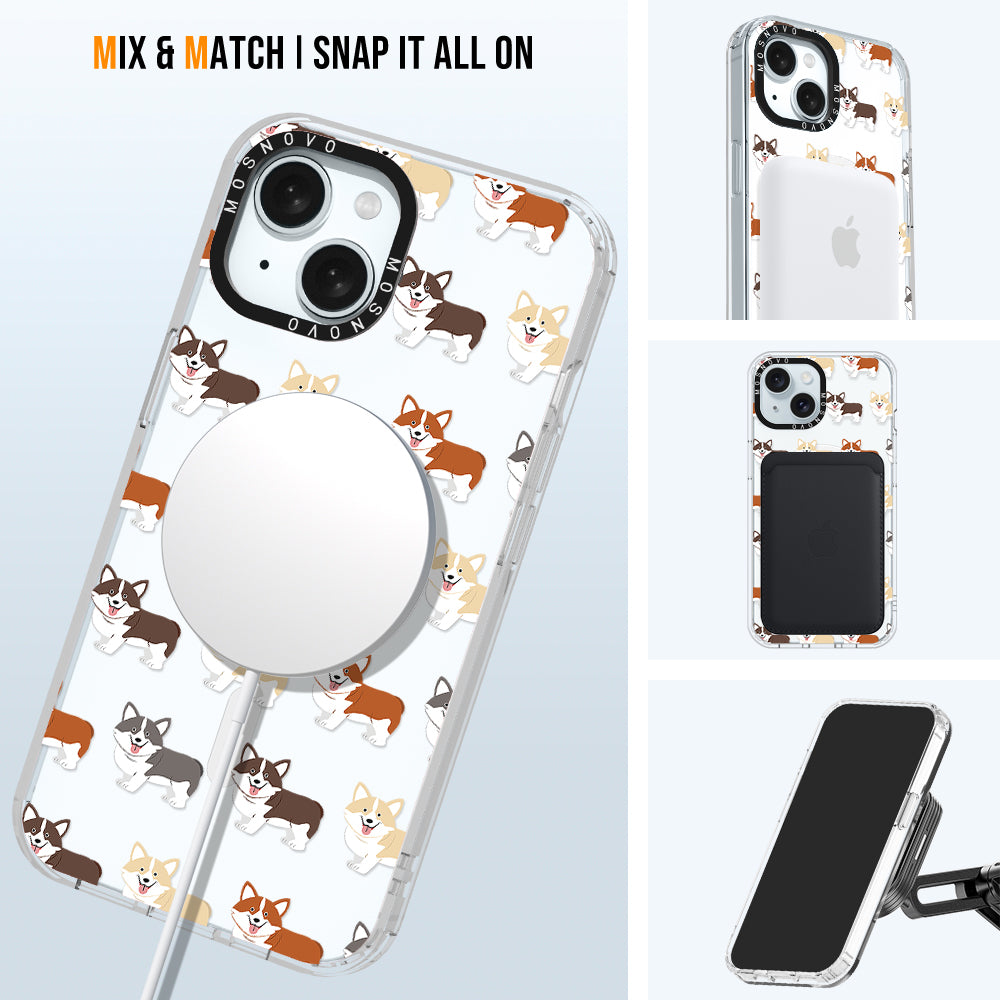 Cute Corgi Phone Case - iPhone 15 Plus Case - MOSNOVO