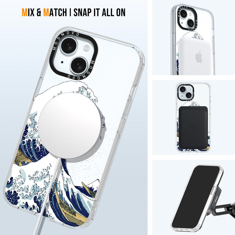 Great Wave Phone Case - iPhone 15 Case - MOSNOVO