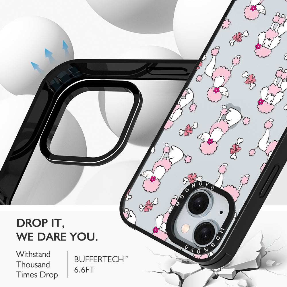 Cute Poodle Phone Case - iPhone 15 Plus Case - MOSNOVO