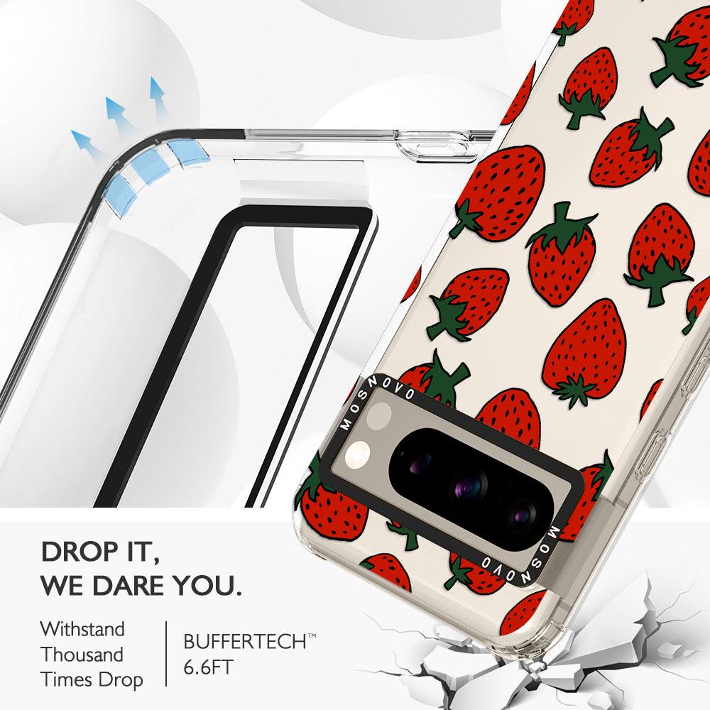 Red Strawberry Phone Case - Google Pixel 8 Pro Case - MOSNOVO