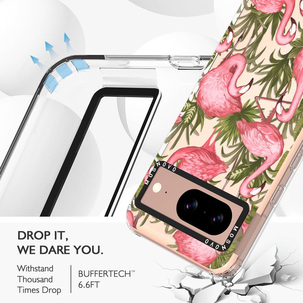 Jungle Flamingo Phone Case - Google Pixel 8 Case - MOSNOVO