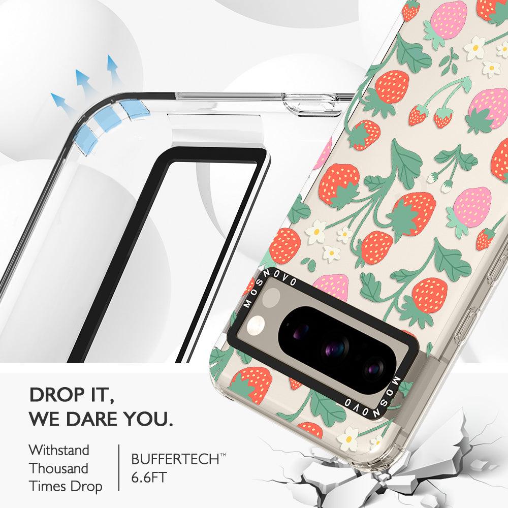 Cute Strawberry Phone Case - Google Pixel 8 Pro Case - MOSNOVO