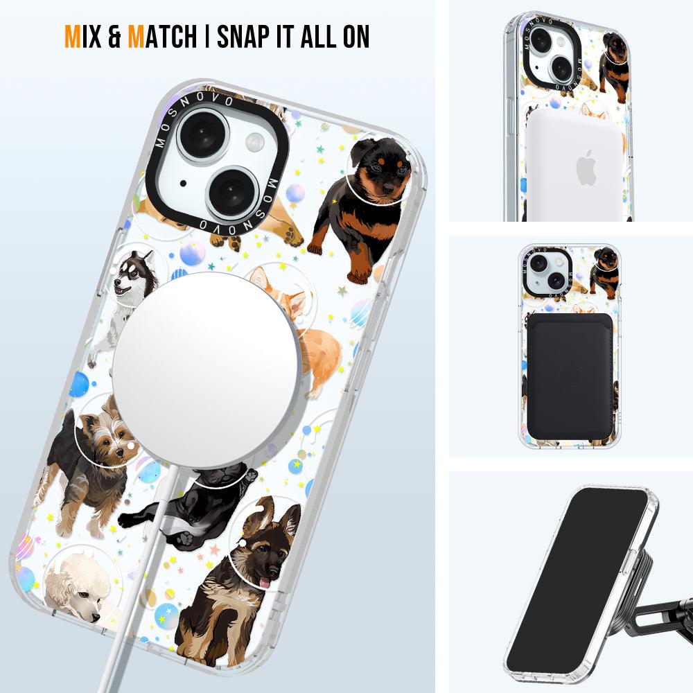 Space Dog Phone Case - iPhone 15 Plus Case - MOSNOVO