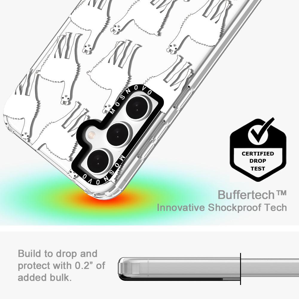 White Llama Phone Case - Samsung Galaxy S23 FE Case