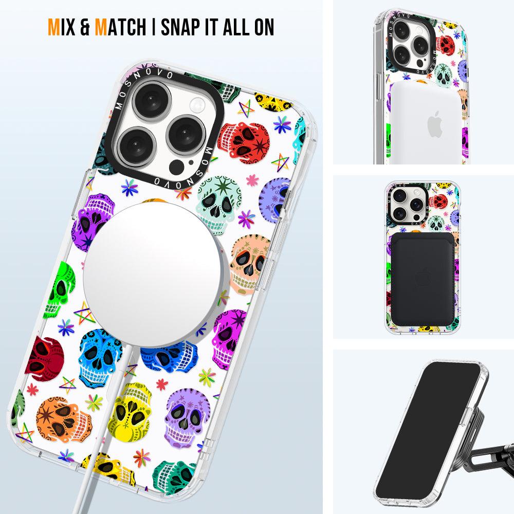 Skull Phone Case - iPhone 15 Pro Max Case - MOSNOVO