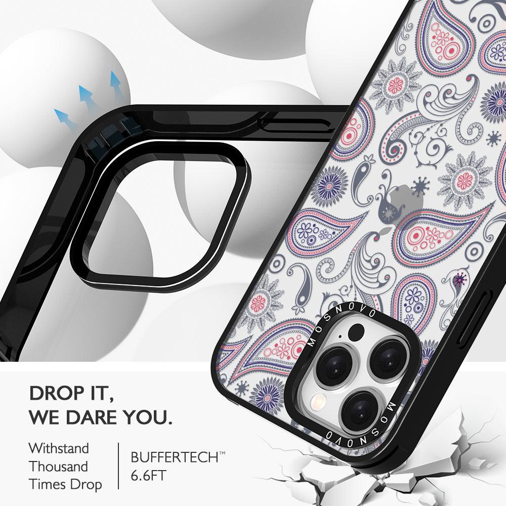 Paisley Phone Case - iPhone 15 Pro Max Case - MOSNOVO