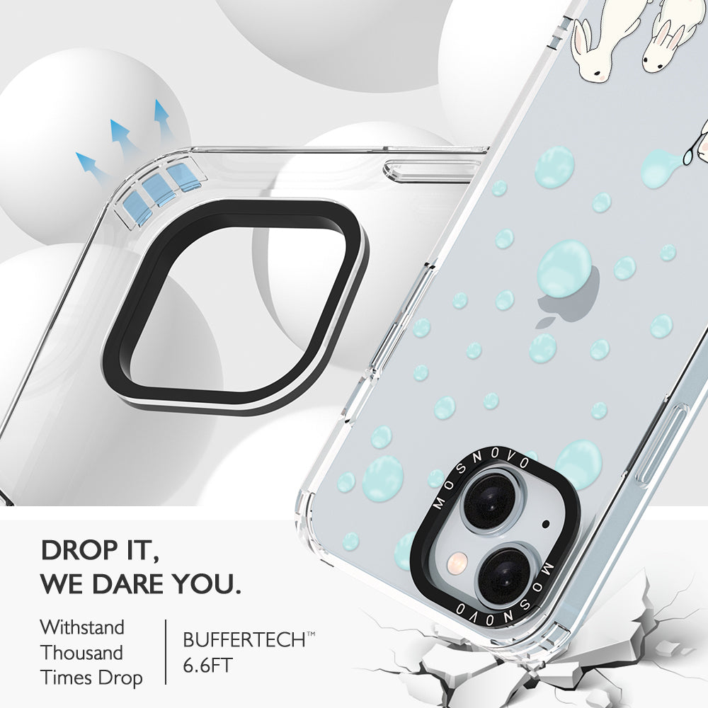 Bunny Blow Bubble Phone Case - iPhone 15 Plus Case - MOSNOVO