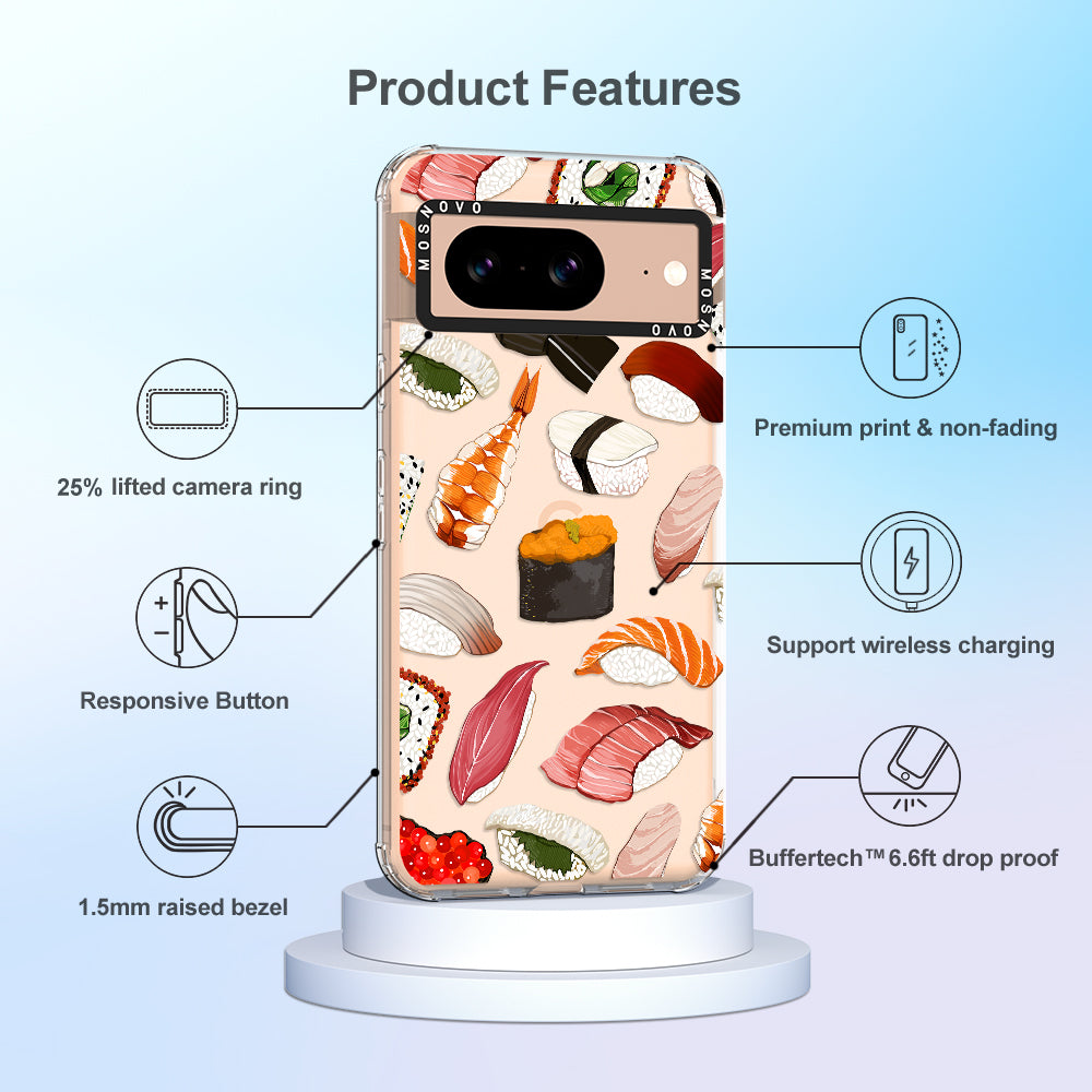 Mixed Sushi Phone Case - Google Pixel 8 Case - MOSNOVO