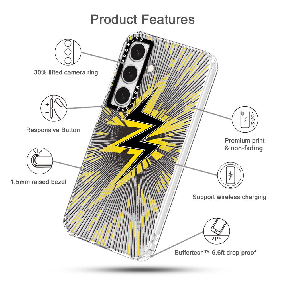 Lightning Bolt Phone Case - Samsung Galaxy S24 Plus Case - MOSNOVO