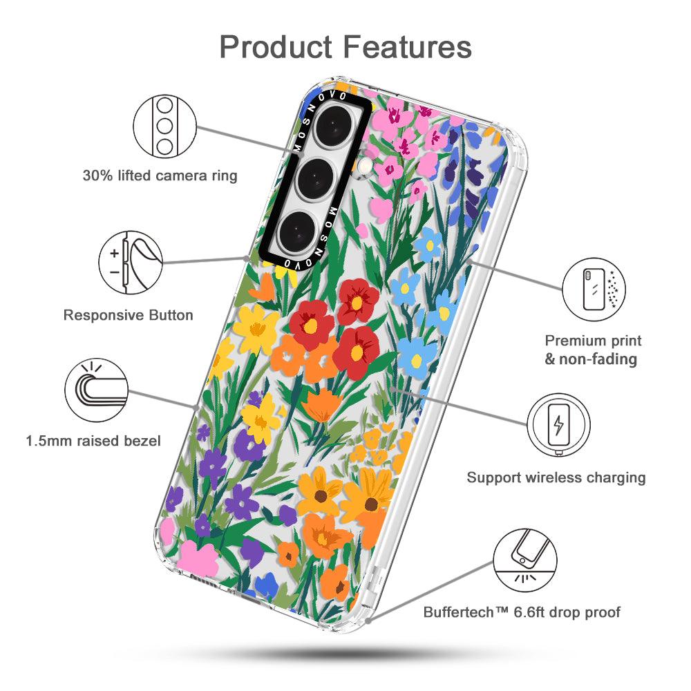 Spring Botanical Flower Phone Case - Samsung Galaxy S24 Case - MOSNOVO