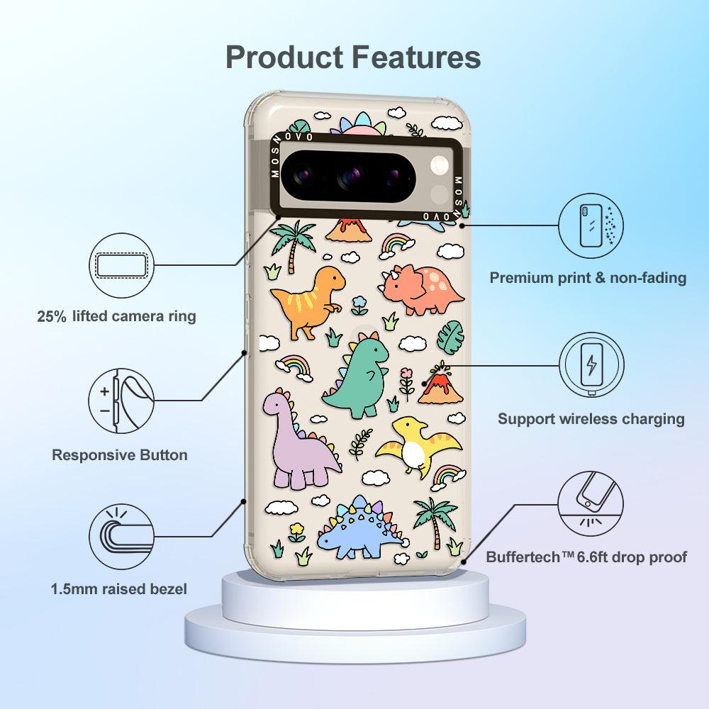 Cute Dinosaur World Phone Case - Google Pixel 8 Pro Case - MOSNOVO