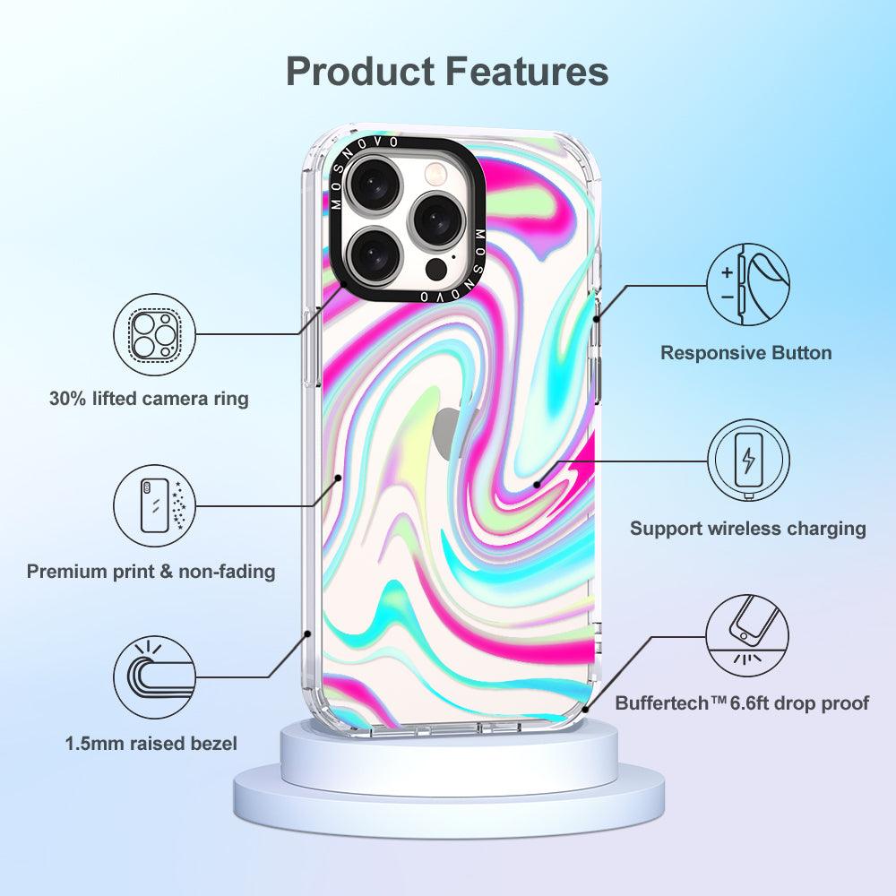 Psychedelic Swirls Phone Case - iPhone 15 Pro Max Case - MOSNOVO