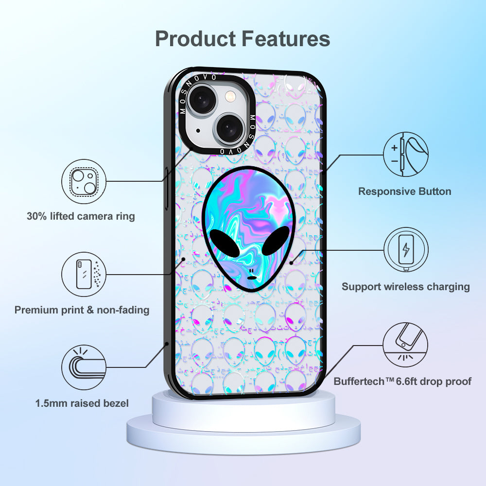 Space Alien Phone Case - iPhone 15 Case - MOSNOVO