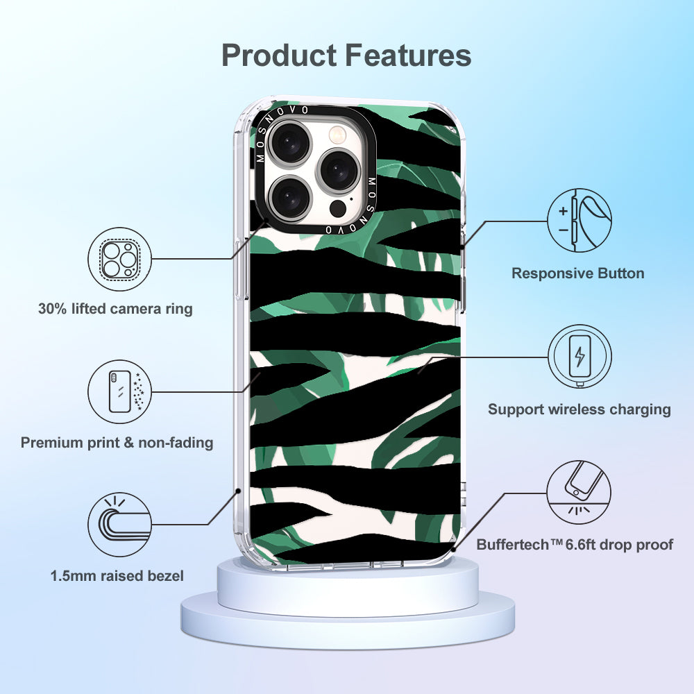 Wild Zebra Phone Case - iPhone 15 Pro Max Case - MOSNOVO