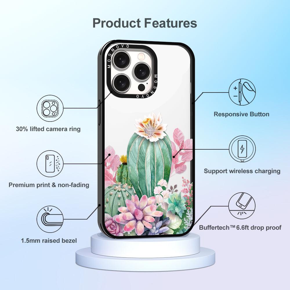 Cactaceae Phone Case - iPhone 15 Pro Max Case - MOSNOVO