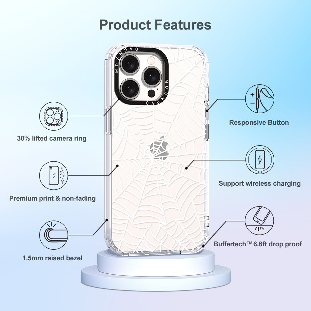 Spider Web Phone Case - iPhone 15 Pro Max Case - MOSNOVO