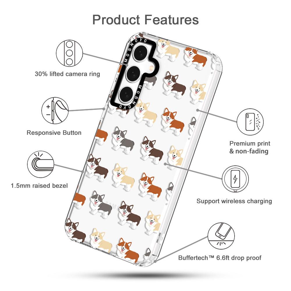 Adorable Corgi Phone Case - Samsung Galaxy S23 FE Case