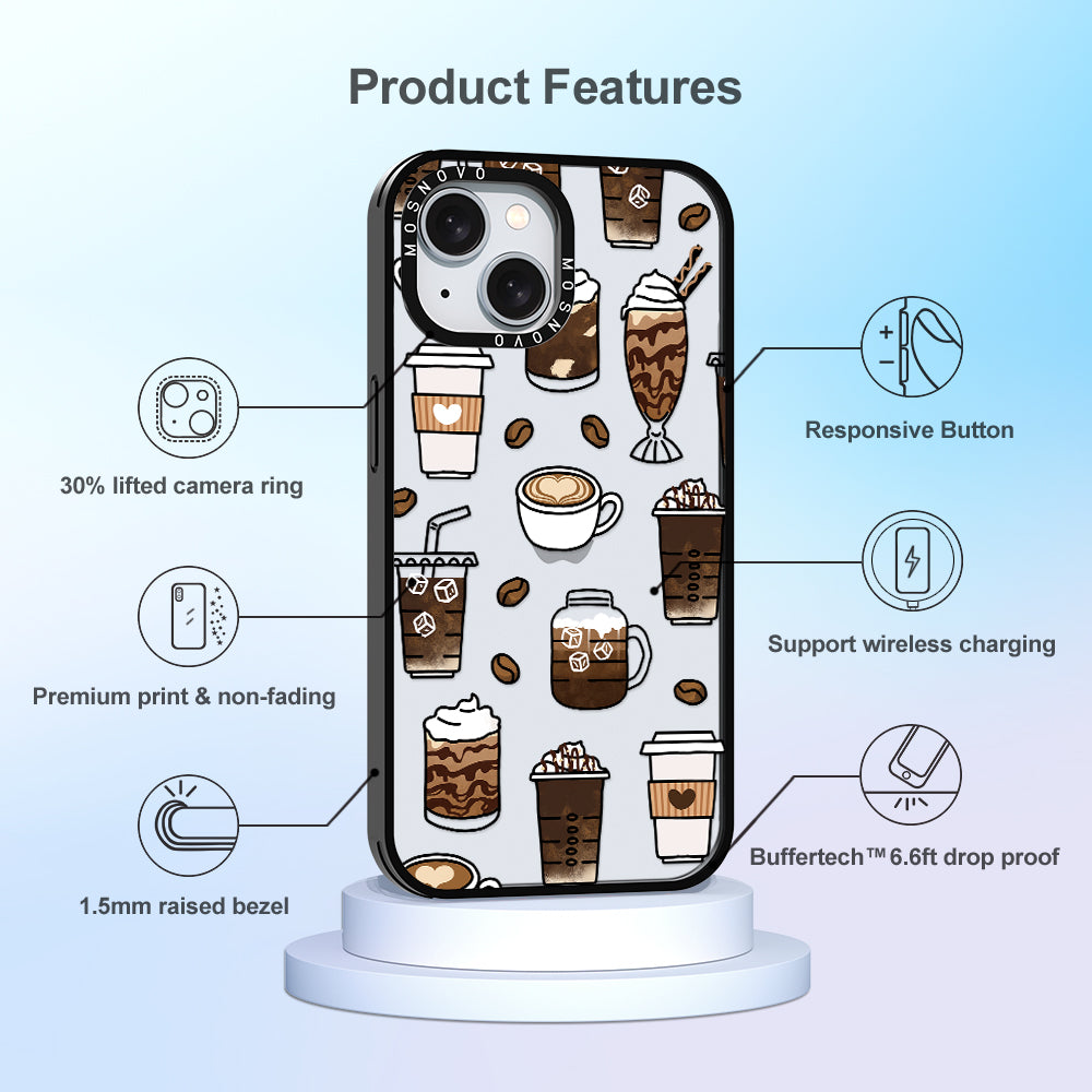 Coffee Phone Case - iPhone 15 Plus Case - MOSNOVO