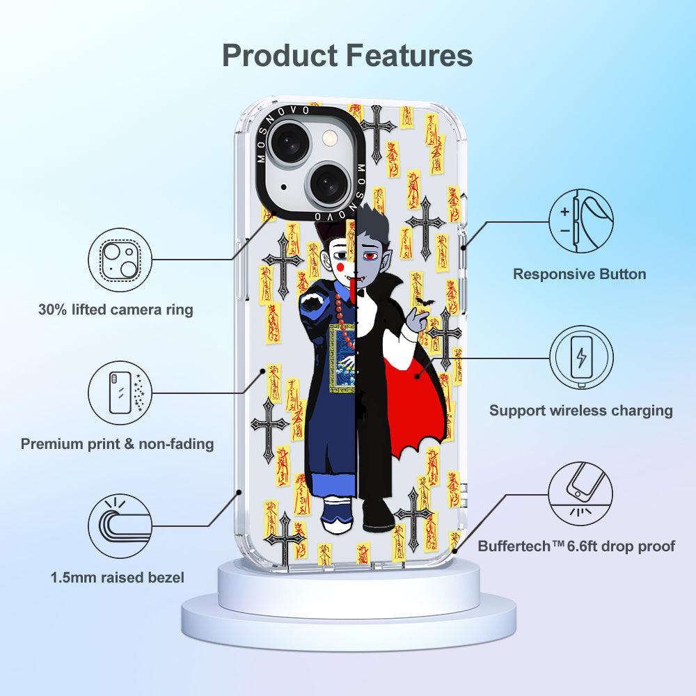 Vampire Vs Jiangshi Phone Case - iPhone 15 Plus Case - MOSNOVO