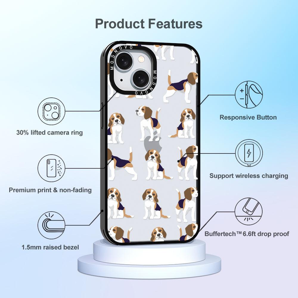 Cute Beagles Phone Case - iPhone 15 Case - MOSNOVO