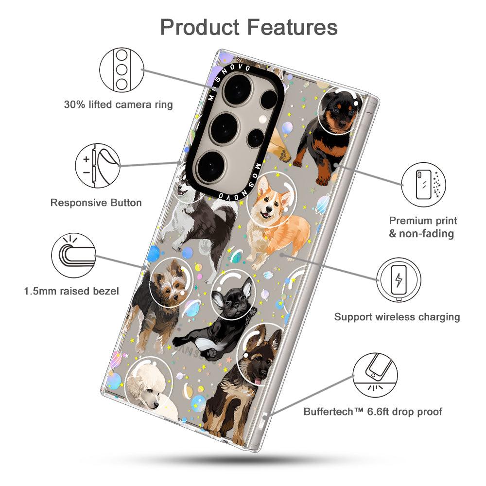 Space Dog Phone Case - Samsung Galaxy S24 Ultra Case - MOSNOVO