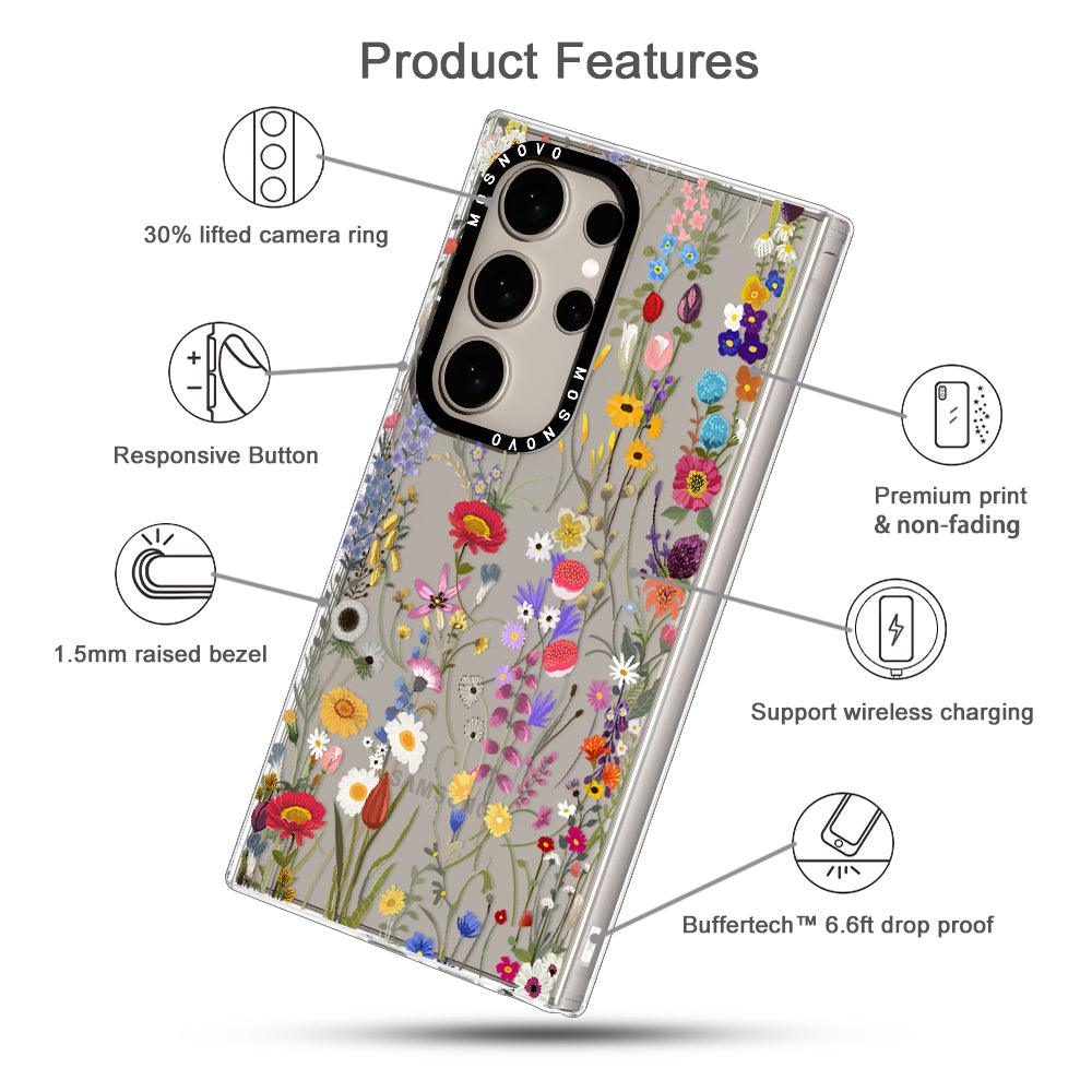 Wildflower Meadow Phone Case - Samsung Galaxy S24 Ultra Case - MOSNOVO