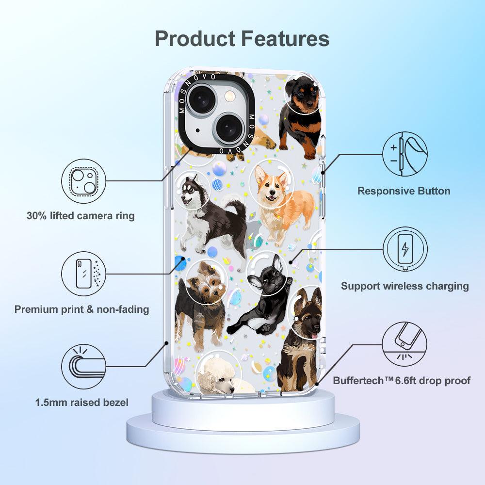 Space Dog Phone Case - iPhone 15 Case - MOSNOVO