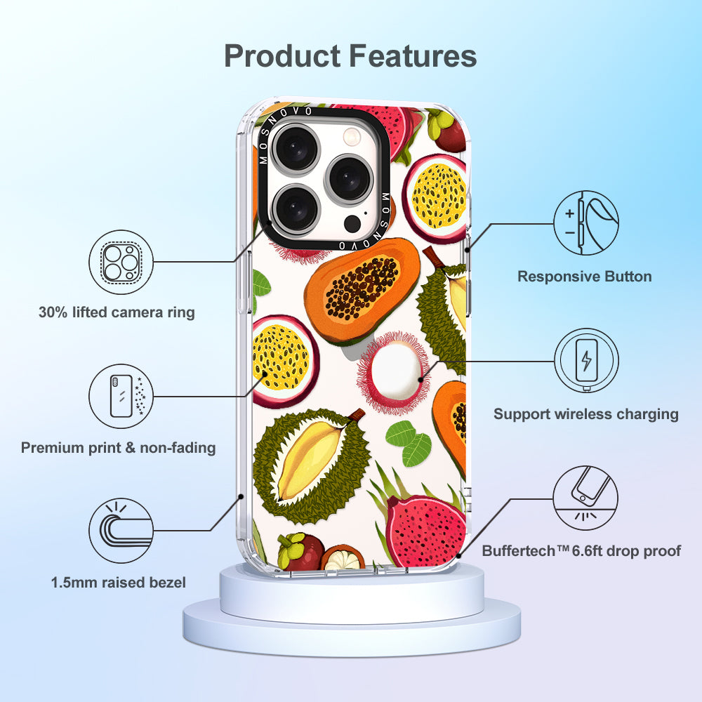 Tropical Fruit Phone Case - iPhone 15 Pro Case - MOSNOVO