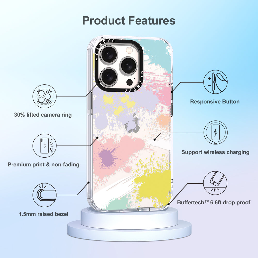 Splash Paint Phone Case - iPhone 15 Pro Case - MOSNOVO