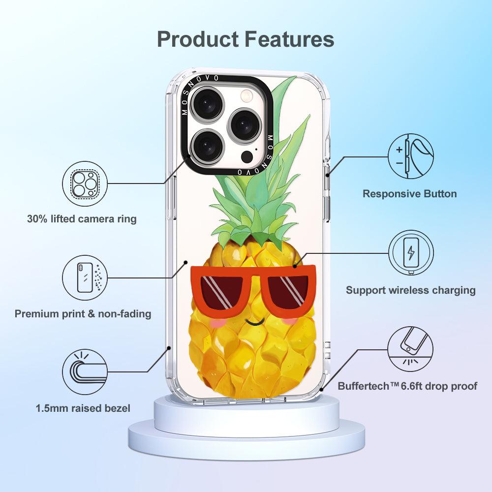 Cool Pineapple Phone Case - iPhone 15 Pro Case - MOSNOVO