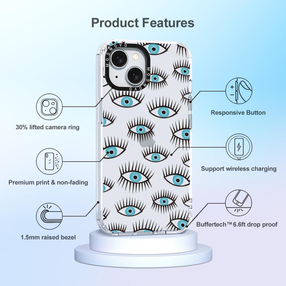 Evil Eye Phone Case - iPhone 15 Plus Case - MOSNOVO