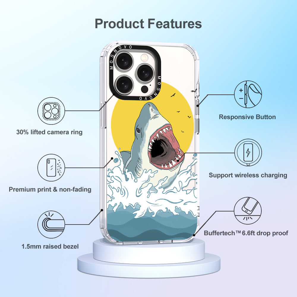 Shark Phone Case - iPhone 15 Pro Max Case - MOSNOVO